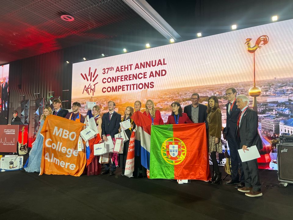 Elf medailles voor ROC van Amsterdam - Flevoland tijdens AEHT-wedstrijden in Riga