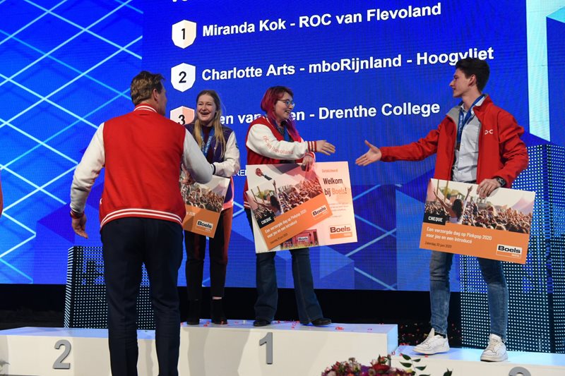 Student Miranda Kok wint goud tijdens Skills The Finals